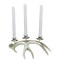 Northlight Deer Antler Christmas Taper Candle Holder - 12" - Champagne